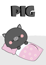 Kawaii Black Pig Theme