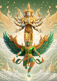 พญาครุฑสีเขียว นารายณ์ทรงสุบรรณ