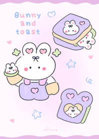 Bunny and toast  :) :) :) :)