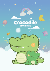 Crocodile Chic Cloud Blue Hawaii