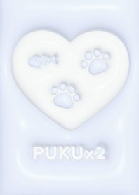 PUKUx2 (M) - ねこ - ブルー 02