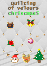 Quilting of velours( Christmas5)