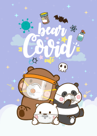 หมีน้อย โควิด-19 สีไวโอเลท