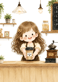 Freshly brewed coffee