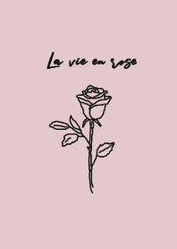 La vie en rose -black pink-