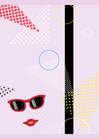 sunglasses smile2 on light purple