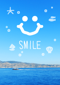 Marine smile in summer