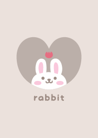 Rabbits3 Tulips [beige]