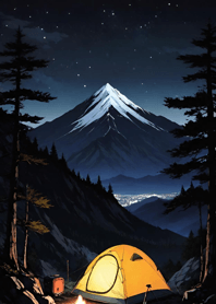 Mountain, Sea, and Moonlit Night 6955E2