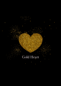 Sparkling gold heart 11