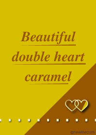 Beautiful double heart caramel