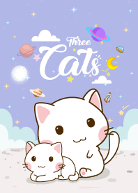 น้องแมว เหมียวๆ สีม่วง