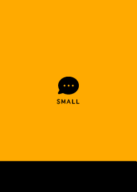 Small Button - Black&Neon Orange
