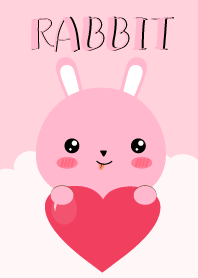 I am Lovely Pink Rabbit Theme
