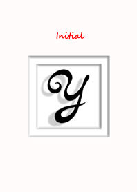 Initial Y/Simple white