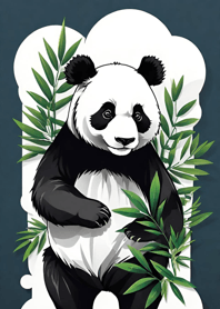 Panda dan bambu TonLa