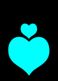 Light blue heart Original