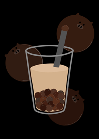 喝杯珍豬奶茶！(護眼黑色)