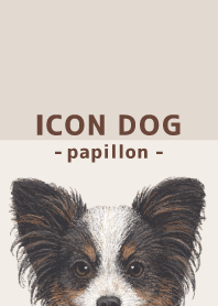 ICON DOG - Papillon - BROWN/03