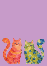 Amusing Cats01 light purple