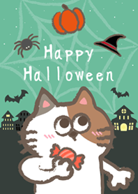 แมวฮาโลวีน!(สีเขียวมิ้นท์)