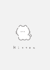 ゆるいねこ。グレー