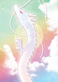 全運気UP!虹♥️白龍と満月