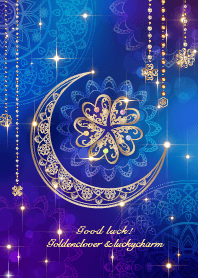 全運気UP！金クローバー＆ラッキーチャーム