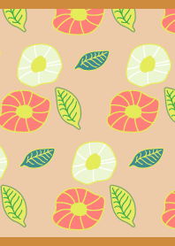 Northern Flowers4 on brown