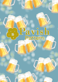 Golden beer-Pavish Pattern-