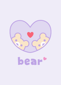 Bear Heart - Purple