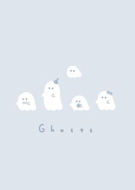 可愛的鬼 | gray blue monoc