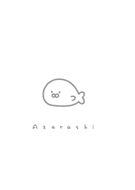 one seal /white gray