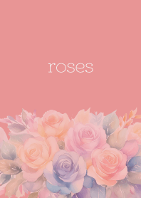 rose time on light pink