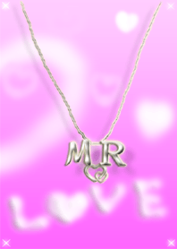 イニシャル M&R(ピンク2)右側