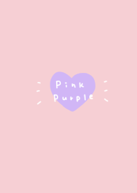 pink. purple. heart.