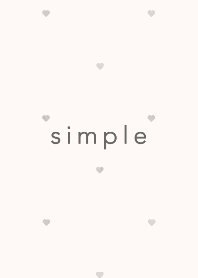 シンプルハート♡グレージュ&ピンク