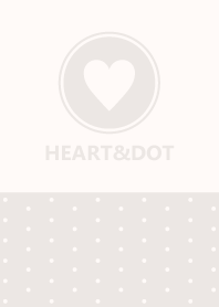 HEART&DOT -BEIGE-