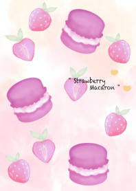 Purple strawberry macaron 9