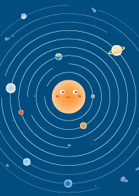 Galaxy Solar system doodle