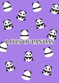 LOTS OF PANDASj-GRAPE COLOR