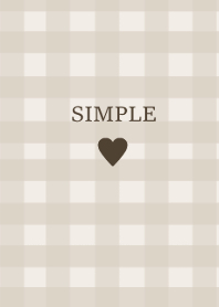 SIMPLE HEART :check pinkbrown