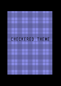 BLUE PURPLE CHECKERED THEME/BLACK