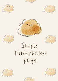 simple Fried chicken beige.