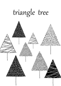北欧風三角の木の森