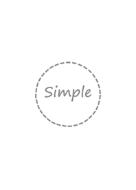 単純な点線の円 - 白