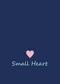Small Heart *Navy+Pink 7*