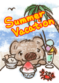 Bear's cub So-chan. Summer vacation#pop