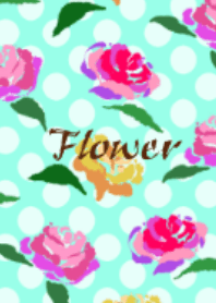 Dot and flower illustration