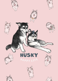 husky2 - pink